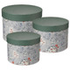 A set of 3 festive forest merry berry hat boxes A set of 3 festive forest merry berry hat boxes