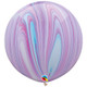 30" Fashion Rainbow SuperAgate Latex Balloons (2)
