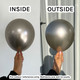 18" Reflex Champagne Sempertex Latex Balloons (6)