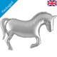 silver horse shape foil balloon oaktree