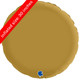 A 36 inch satin gold round foil balloon