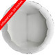 A 36 inch silver round foil balloon