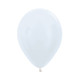 5" Satin White Sempertex Latex Balloons (100)