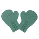 A 2D boxing glove floral foam shape, manufactured by Oasis.
