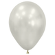 A pack of 50 12" Silk Oyster White Latex Balloons, manufactured by Sempertex!