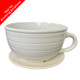 White Ceramic Teacup and Saucer - 20cm (1)