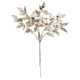 A 30cm metallic glitter champagne fern pick