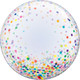 24 inch Colourful Confetti Dots Deco Bubble Balloon (1)