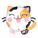 A 20 inch Kawaii Kitty Roly Polies Foil Balloon, manufactured by Anagram!
