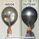 12" Gloss Silver Latex Balloons (50)