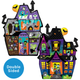 A 27 inch Halloween Haunted Manor SuperShape Foil Balloon, manufactured by Anagram.