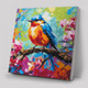A Spring Robin Crystal Art Canvas Kit,  30cm x 30cm