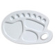 A Plastic Kideny-Shaped Paint Mixing Palette.