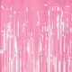 A 1m x 2m Light Pink Foil Fringe Door Curtain, manufactured by PartyDeco.