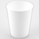 A pack of 8 White Paper Cups, manufactured by Oaktree.