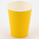 A pack of 8 Yellow Paper Cups, manufactured by Oaktree.