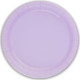 A pack of 8 Lavender Paper Plates, manufactured by Oaktree.