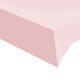 A Light Pink Plastic Tablecover, manufactured by Oaktree.