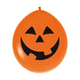 A pack of 3 24 inch Halloween Pumpkin Neck Up Orange Latex Balloons, manufactured by Sempertex.