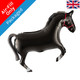 A 16 inch Black Horse Foil Balloon, manufactured by Oaktree.