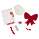 A Red Christmas Sequin Bow Felt Decoration Kit, manufactured by Trimits.