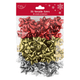 A pack of 16 Mixed Metallic Gift Bows.