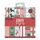 A 6" x 6" Santa Paws Paper Pad, manufactured by Crafter's Companion.