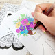 A Pack of 64 Colouring & Doodling Postcards, manufactured by Hunkydory Crafts.