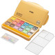 A 12 Piece Himi Metallic Jelly Cup Gouache Set in a Yellow Case.