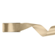 A spool of Cool Gold Satin Ribbon, measuring approx. 25mm x 25m.