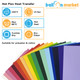 A Sheet of Coral Hot Flex Clothing Vinyl, measuring approx. 203mm x 500mm