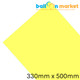A Sheet of Neon Yellow Glow Flex Clothing Vinyl, measuring approx. 300mm x 500mm