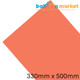 A Sheet of Neon Orange Glow Flex Clothing Vinyl, measuring approx. 300mm x 500mm