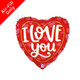 A 9 inch I Love You Red Valentine's Day Heart, manufactured by Betallic.