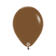 A bag of 50 5" Fashion Mocha Latex Balloons, manufactured by Sempertex Europe.