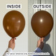 12" Fashion Mocha Sempertex Latex Balloons (50)