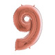 26 inch Rose Gold Number 9 Foil Balloon (1)