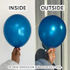 31" Metallic Royal Blue Gemar Latex Balloon (1)