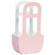A Pink Polka Dot Extra Large Plant Carrier, measuring approx. 35cm x 49cm.