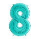 26 inch Tiffany Blue Number 8 Foil Balloon (1)
