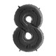 26 inch Black Number 8 Foil Balloon (1)