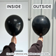 6" Standard Black Kalisan K-Link Latex Balloons (50)