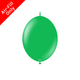 A Pack of 50 6" Standard Green Kalisan K-Link Latex Balloons, manufactured by Kalisan.