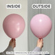 6" Macaron Pink Kalisan K-Link Latex Balloons (50)