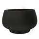 A Hortus Belgrade Matt Black Ceramic Bowl, measuring 18cm.