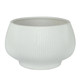 A Hortus Belgrade Matt White Ceramic Bowl, measuring 18cm.