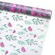 A roll of Painted Flower Print Cello Film Wrap, measuring approx. 80cm x 100m.