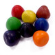 A Pack of Eight Coloured Wax Egg Crayons.