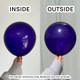 12" Crystal Violet Kalisan Latex Balloons (100)