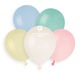 An assorted bag of 50 5" Marshmallow Latex Balloons, manufactured by Gemar.
